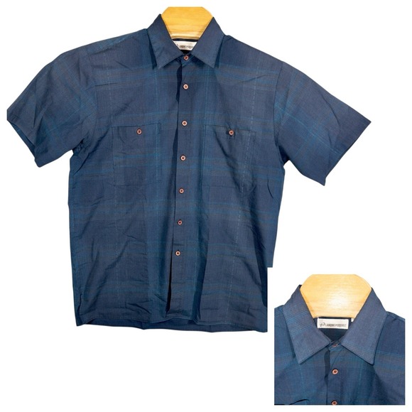 Laurent Button Up Dress Shirt Mens Medium Preppy‎ Office Business Casual Vintage - Picture 1 of 8